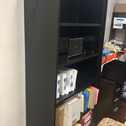 Black file cabinet 