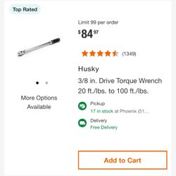 Husky Torque Wrench 
