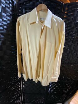 Mens yellow dress shirt