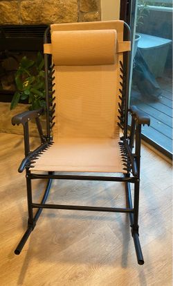 Zero gravity outdoor rocking chair