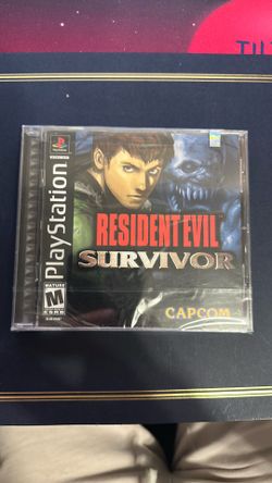 PS1 Resident Evil Survivor Sealed complete in box
