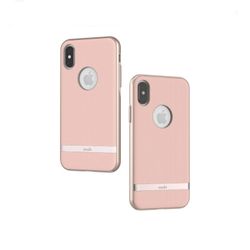 NEW Moshi Vesta Fabric Hardshell Case for iPhone X Blossom Pink