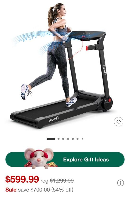 Only two more available 3HP Folding Electric Treadmill Running Machine w/ Speaker