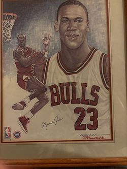 Michael Jordan Chicago Bulls Framed Art Print