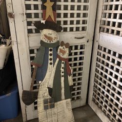 Snowman yard decor