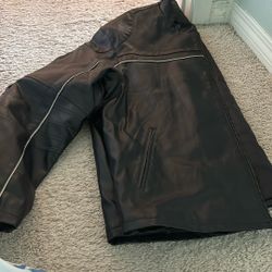 Black leather jacket
