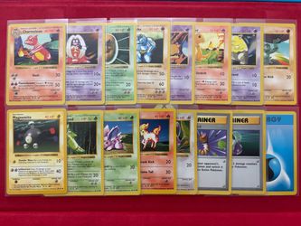 Vintage Pokémon Card Lot Shadowless Base Set 16 cards