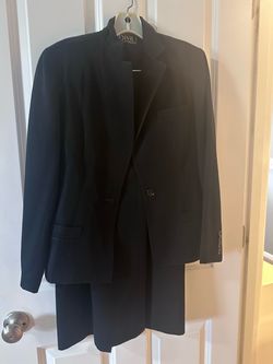 Black Women's Blazer and Skirt Suit Set