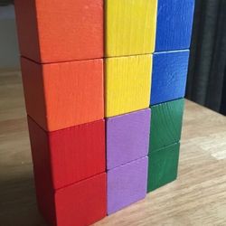 Baby's 1st Classic Wooden Building Blocks Set Toy