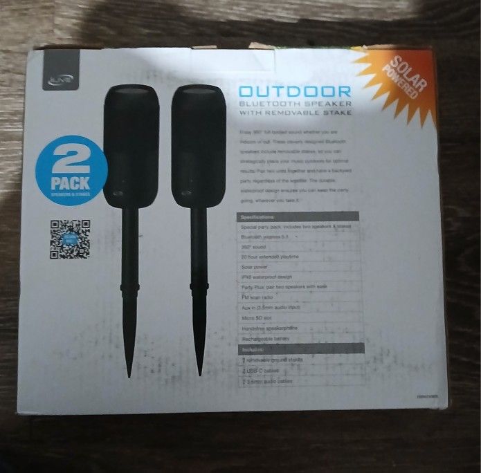 Solar Bluetooth Outside Speakers