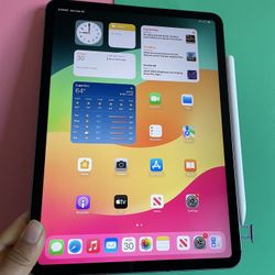 Apple IPad Air 5th Generation (10.9” Liquid Retina / M1 chip/ 2022 Model) 64GB Wifi + Cellular (5G) with Pen, Keyboard & Accessories (256gb $659)