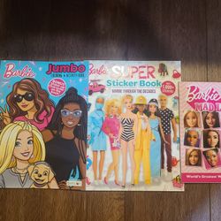 NEW Barbie Coloring, Sticker Book & Mad Libs