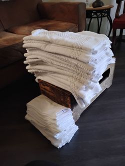 Bath towels and rags