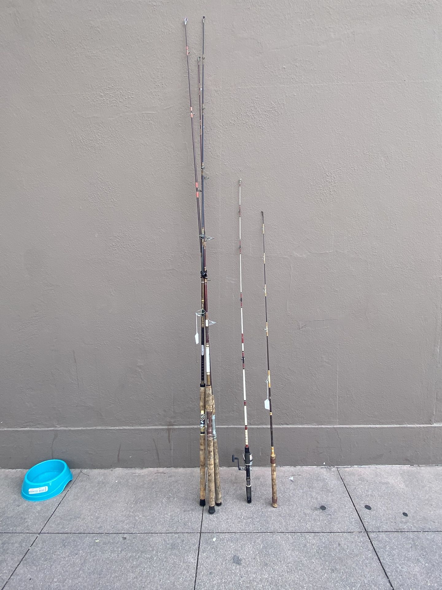 Saltwater And Freshwater Fishing Poles