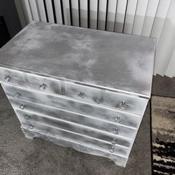 Silver Shabby Chic FarmHouse Style Custom Dresser