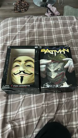 V For Vendetta And Joker Mask And Book Set. Best Offer !