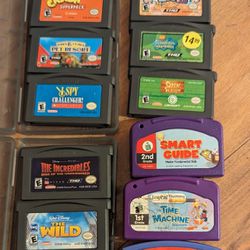 (9) Nintendo Games & (4) Leapster  