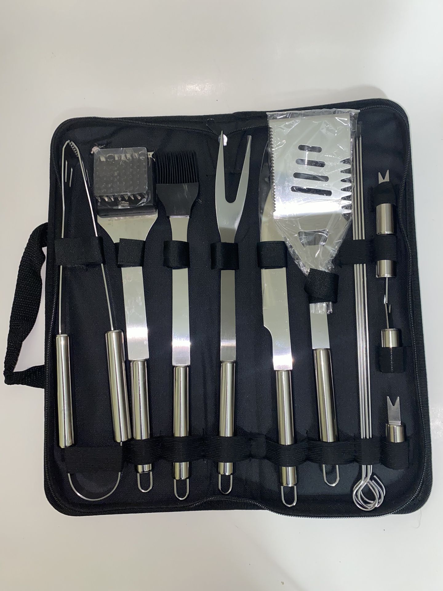 Anpro Grilling Accessories BBQ Tools Set, 21 PCS Stainless Steel Grill Kit with Case, Great Barbecue Utensil Tool for Men, Women, Dad