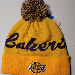 LOS ANGELES LAKERS THROWBACK HIGH QUALITY POPULAR DESIGN BEANIE