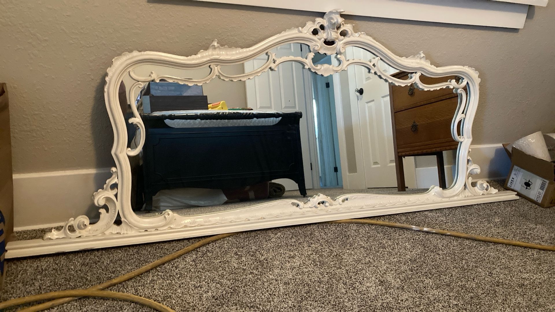 Antique Frame And Mirror Antique Wood Frame, And Mirror
