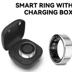 Smart Ring Fitness Rings for Men Women, Fitness Tracker Heart Rate Blood Pressure Ring Sleep Tracker Calories Step Counter, Waterproof Health Smart Ri