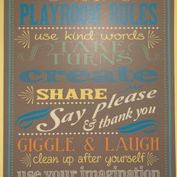 Play Room Wall Sign
