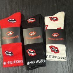 Chrome Hearts 3 Pack Socks