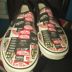 Van's  Slip On 'Label Mix' 'Label Mix' Mens  Size 9.5