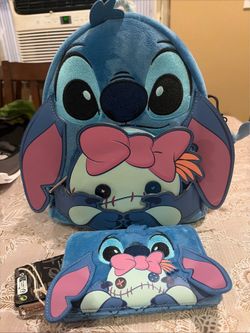 Stitch w/ Scrump Loungefly Set  . Backpack and wallet included.  BNWT