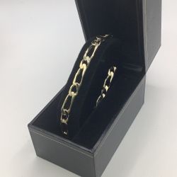 14K Figaro Bracelet