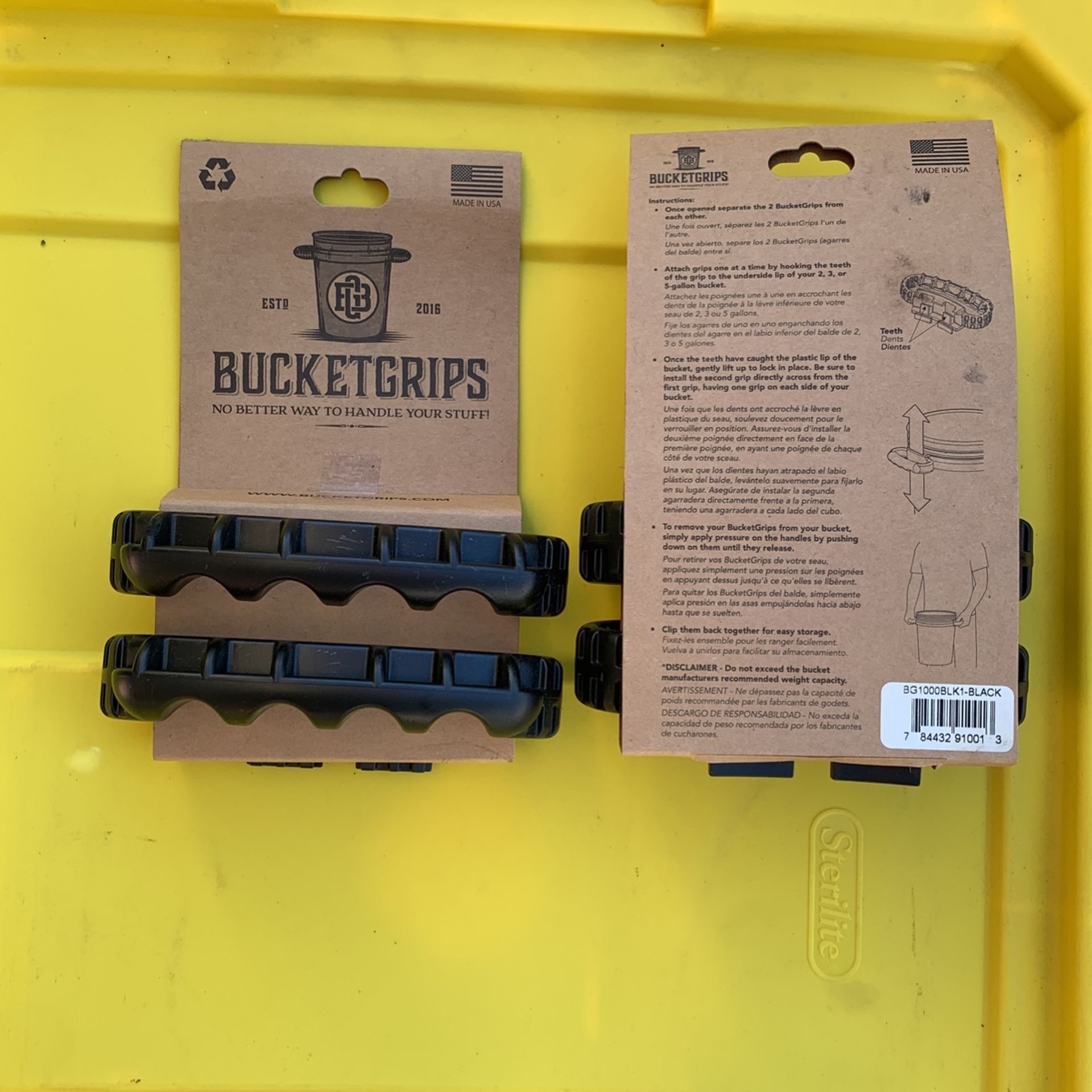 bucket grips set of 4