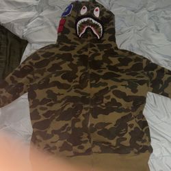  Ape 1st Camo Shark Full Zip Hoodie 