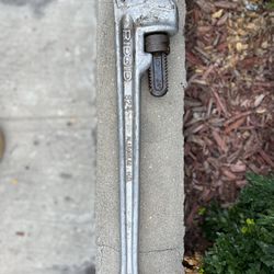 RIDGID Aluminum Straight Pipe Wrench, 24-inch