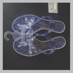 Akira Clear Jelly Sandal Slides Studded Rhinestone 8.5