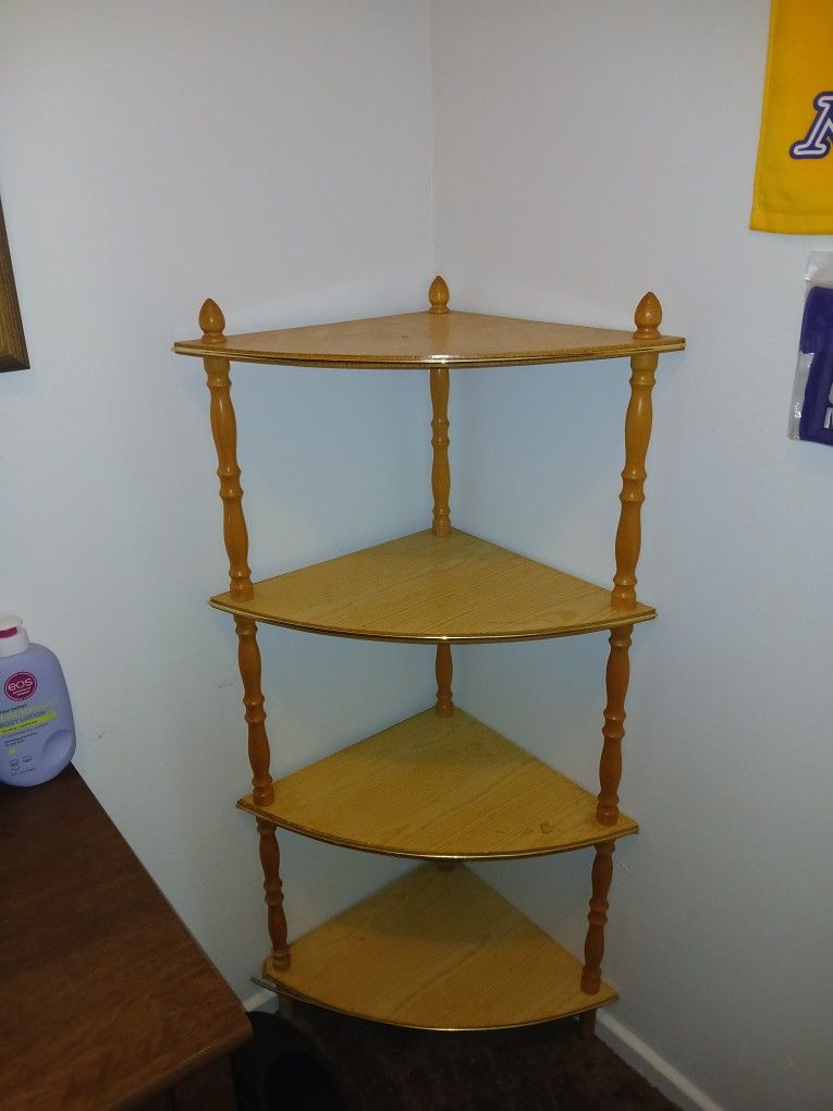 Wood Corner Shelf