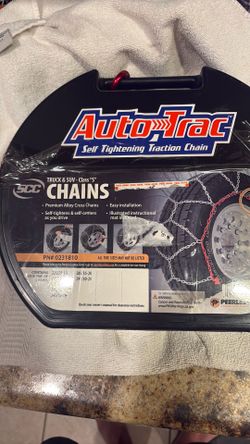 Auto tightening car truck suv ice snow tire cable chains