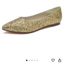 TarfiC Women's Sparkly & Classic Flats - Black & Ivory Options Perfect for Dressy & Everyday Wear