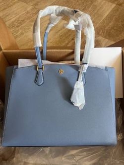 └➤➤➤Tory Burch Robinson Women's Hand Bag/ Large Tote | Blue -