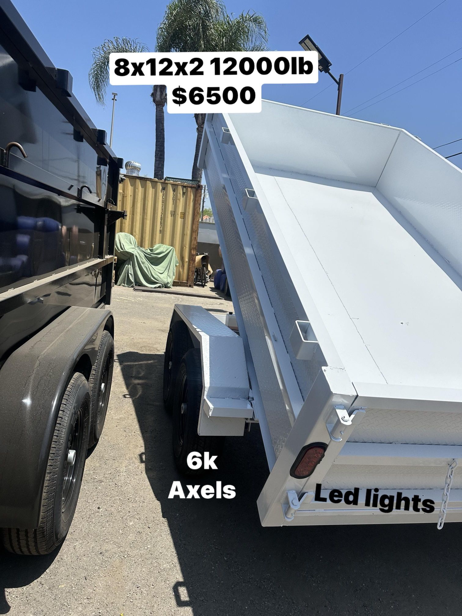 Dump Trailer 8x12x2 12000lb $6500 Cash Only Material handling