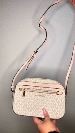 Michael Kors Vanilla Pink Monogram Crossbody Bag