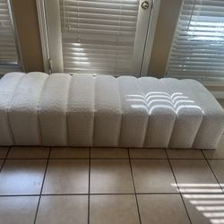 White Cream Tufted Cloud bench