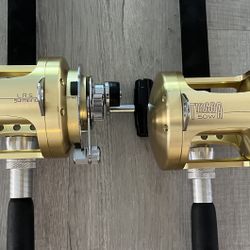 Two Shimano Tiagra 50 LRS With Rods