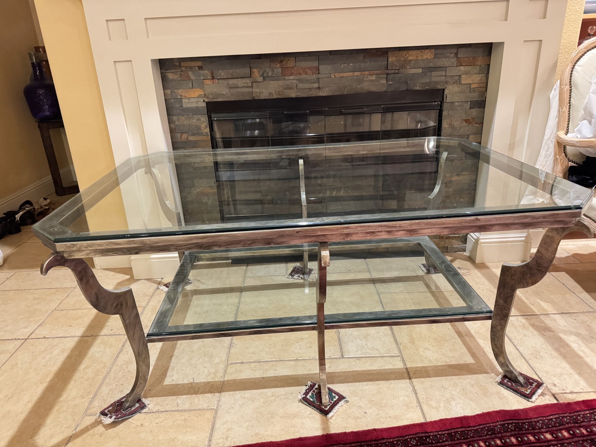 Large Glass Table