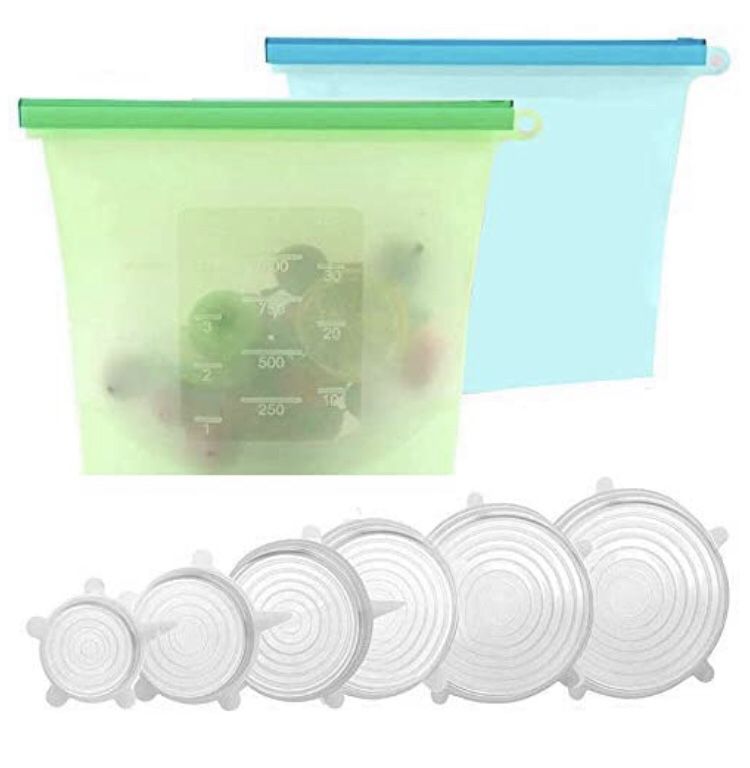 Silicone Stretch Lids & Reusable Silicone Food Storage