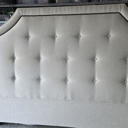 Beautiful, Used Nailhead Upholstered Headboard For King Bed In Excellent Condition 