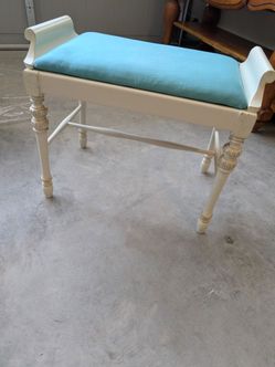 Vintage stool, substantial weight, can be reupholstered, PU & CASH ONLY, Union Batavia