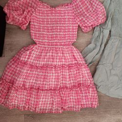 Art Class Dress Pink Large