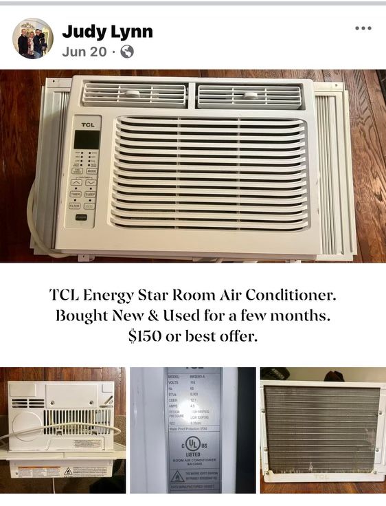 Air Conditioner Window Unit 6000 BTU