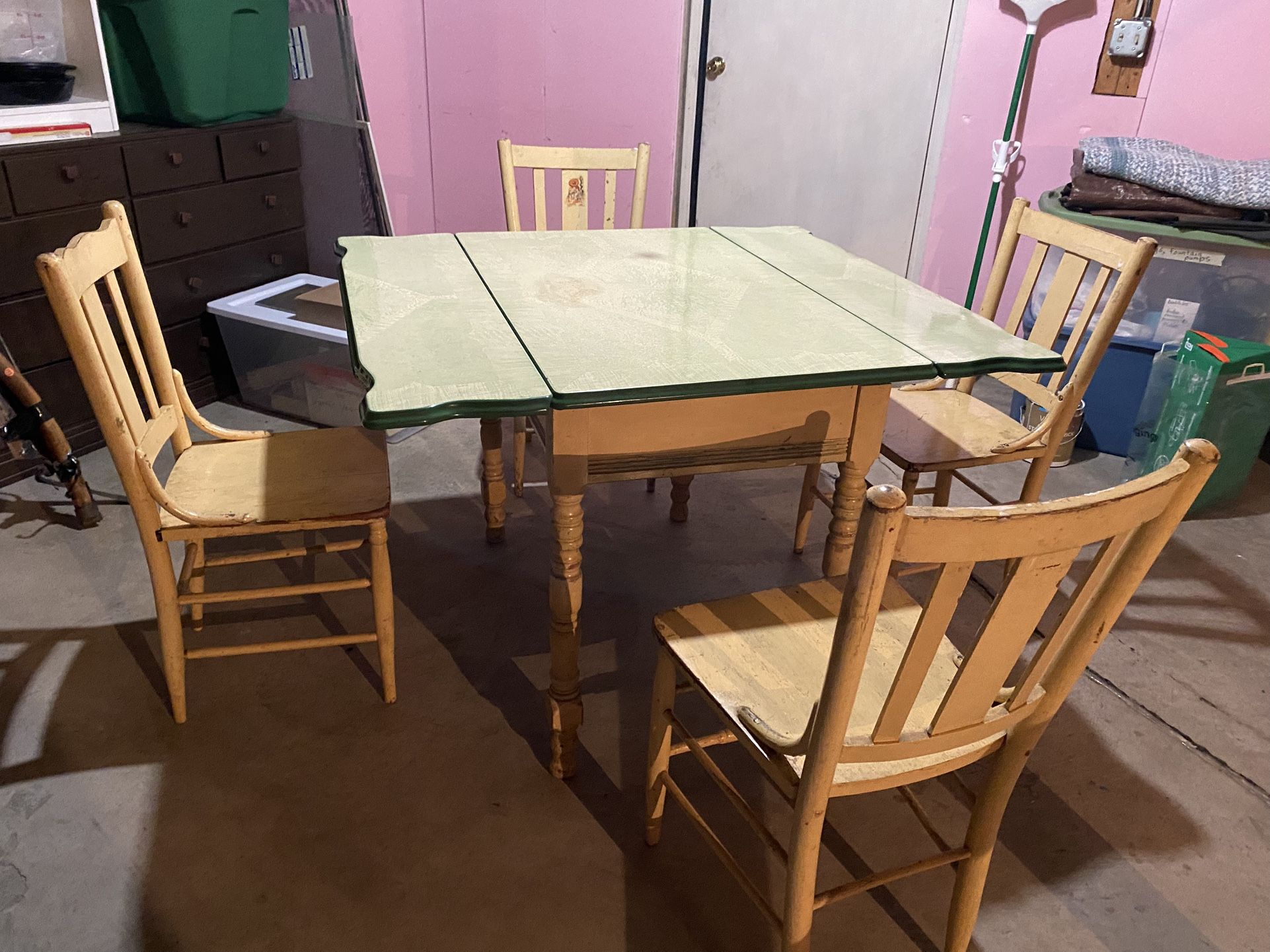 Enamel Top Table