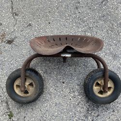 Two Wheel Cart/Seat , vintage/antique